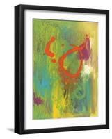 Orange Graffiti IV-Joyce Combs-Framed Art Print