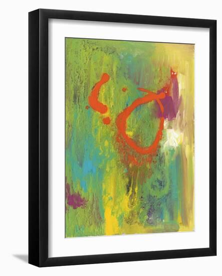 Orange Graffiti IV-Joyce Combs-Framed Art Print