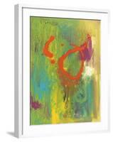 Orange Graffiti IV-Joyce Combs-Framed Art Print