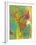 Orange Graffiti IV-Joyce Combs-Framed Art Print