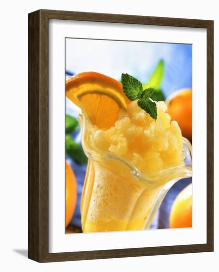 Orange Granita-null-Framed Photographic Print