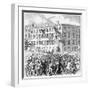 Orange Head-Quarters, Corner Twenty-Ninth Street and Eighth Avenue Newspaper Illustration of Riot-null-Framed Giclee Print