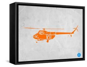 Orange Helicopter-NaxArt-Framed Stretched Canvas