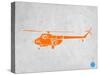 Orange Helicopter-NaxArt-Stretched Canvas