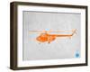 Orange Helicopter-NaxArt-Framed Art Print