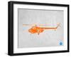 Orange Helicopter-NaxArt-Framed Art Print