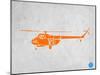 Orange Helicopter-NaxArt-Mounted Art Print