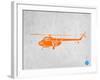 Orange Helicopter-NaxArt-Framed Art Print