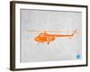 Orange Helicopter-NaxArt-Framed Art Print