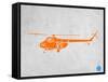 Orange Helicopter-NaxArt-Framed Stretched Canvas