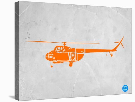 Orange Helicopter-NaxArt-Stretched Canvas