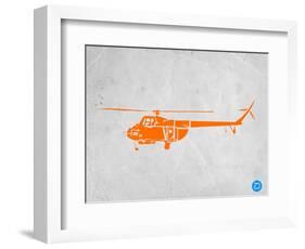 Orange Helicopter-NaxArt-Framed Art Print