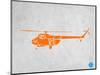 Orange Helicopter-NaxArt-Mounted Art Print