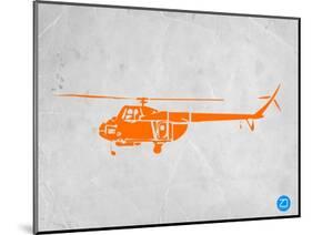 Orange Helicopter-NaxArt-Mounted Art Print
