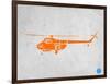 Orange Helicopter-NaxArt-Framed Art Print