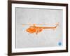 Orange Helicopter-NaxArt-Framed Art Print