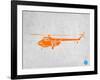 Orange Helicopter-NaxArt-Framed Art Print