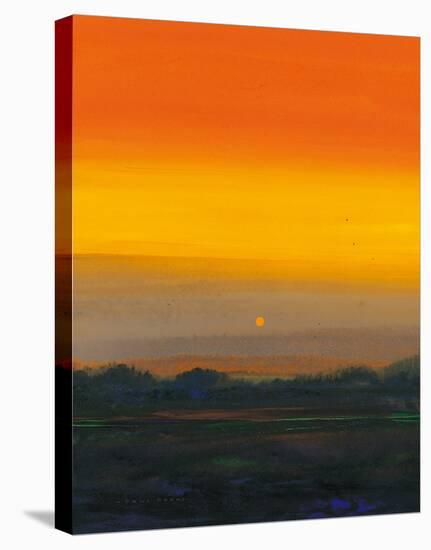 Orange Horizon-Paul Evans-Stretched Canvas