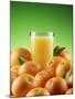 Orange Juice and Fresh Oranges-Miguel G^ Saavedra-Mounted Photographic Print