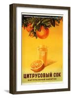 Orange Juice - Natural-null-Framed Art Print