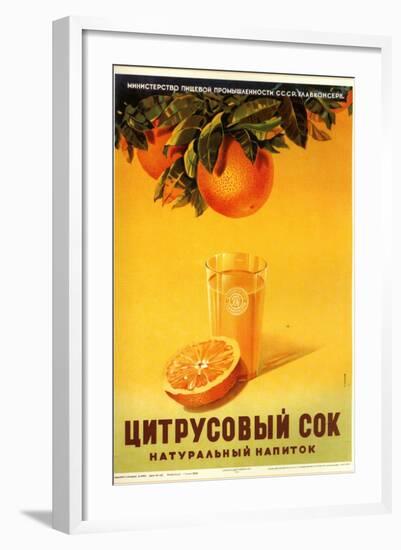 Orange Juice - Natural-null-Framed Art Print