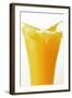 Orange Juice Splashing Out of Glass-Foodcollection-Framed Photographic Print