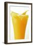 Orange Juice Splashing Out of Glass-Foodcollection-Framed Photographic Print