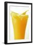 Orange Juice Splashing Out of Glass-Foodcollection-Framed Photographic Print