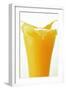 Orange Juice Splashing Out of Glass-Foodcollection-Framed Photographic Print