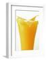 Orange Juice Splashing Out of Glass-Foodcollection-Framed Photographic Print