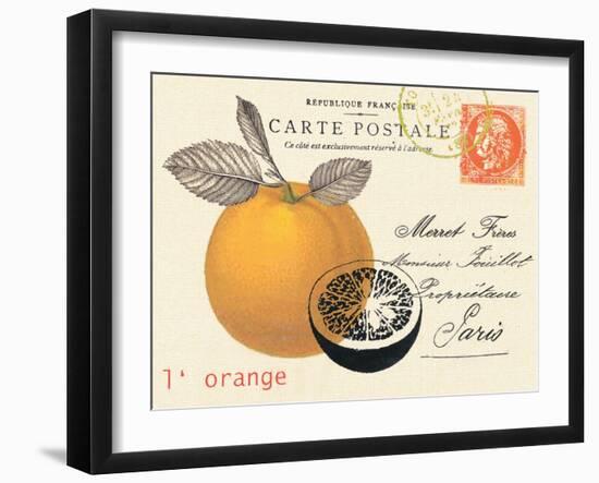 Orange Letter-Z Studio-Framed Art Print