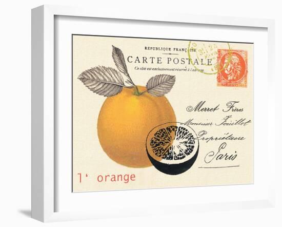 Orange Letter-Z Studio-Framed Art Print