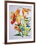 Orange Lilies 1,1985-Joan Thewsey-Framed Giclee Print