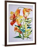 Orange Lilies 1,1985-Joan Thewsey-Framed Giclee Print