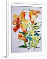 Orange Lilies 1,1985-Joan Thewsey-Framed Giclee Print