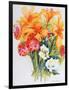 Orange Lilies,Gardenias and Carnations 2006-Joan Thewsey-Framed Premium Giclee Print