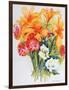 Orange Lilies,Gardenias and Carnations 2006-Joan Thewsey-Framed Giclee Print