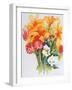 Orange Lilies,Gardenias and Carnations 2006-Joan Thewsey-Framed Giclee Print