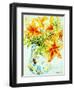 Orange Lilies in a Japanese Vase, 2000-Joan Thewsey-Framed Giclee Print