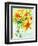 Orange Lilies in a Japanese Vase, 2000-Joan Thewsey-Framed Premium Giclee Print