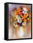 Orange Lilies-Skarlett-Framed Stretched Canvas