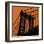 Orange Manhattan-Erin Clark-Framed Giclee Print