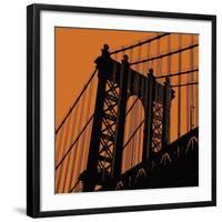 Orange Manhattan-Erin Clark-Framed Giclee Print