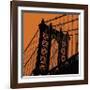 Orange Manhattan-Erin Clark-Framed Giclee Print