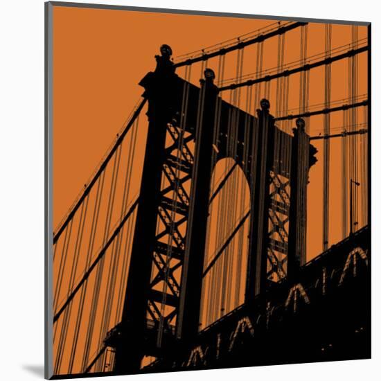 Orange Manhattan-Erin Clark-Mounted Art Print