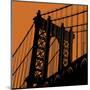 Orange Manhattan-Erin Clark-Mounted Art Print