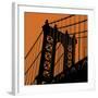 Orange Manhattan-Erin Clark-Framed Art Print