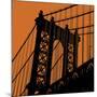 Orange Manhattan-Erin Clark-Mounted Art Print