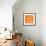 Orange Map of Athens-NaxArt-Framed Art Print displayed on a wall