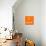 Orange Map of Cape Town-NaxArt-Art Print displayed on a wall